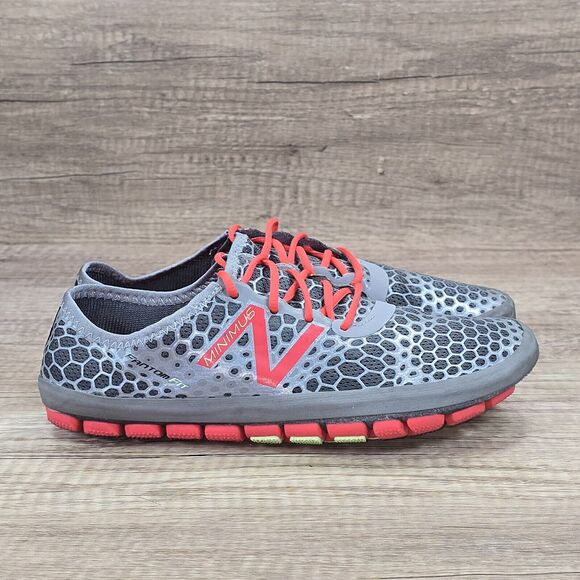 New Balance Minimus Women's Size 7 Gray Red Barefoot Trail Running Shoes (WR1GP) - Picture 1 of 9